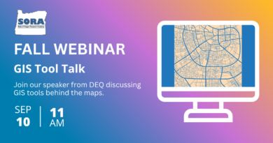 SORA Fall Webinar: GIS Tool Talk on 9/10/26